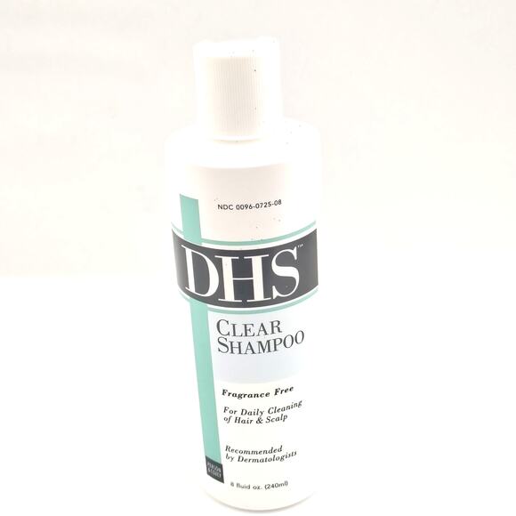 DHS Clear Shampoo for Cleaning Scalp & hair Fragrance Free 8.0 fl oz 80% Partial - Picture 1 of 3